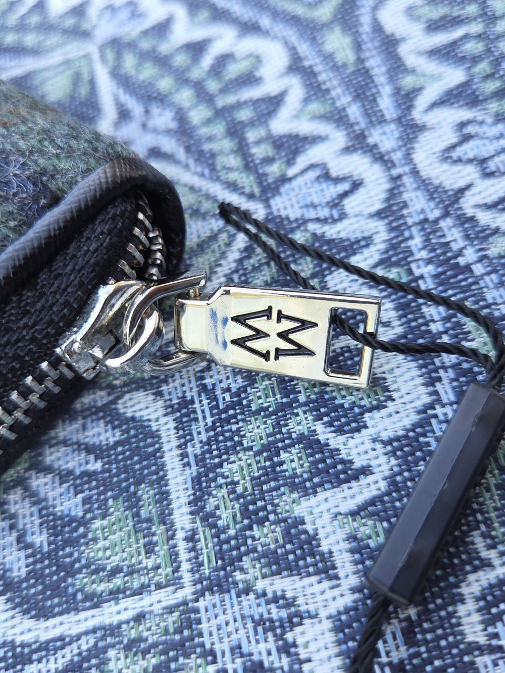Mucros Weavers Women's Tweed Wristlet Wallet - Green, Brown, and Blue Brand New! - Picture 4 of 8